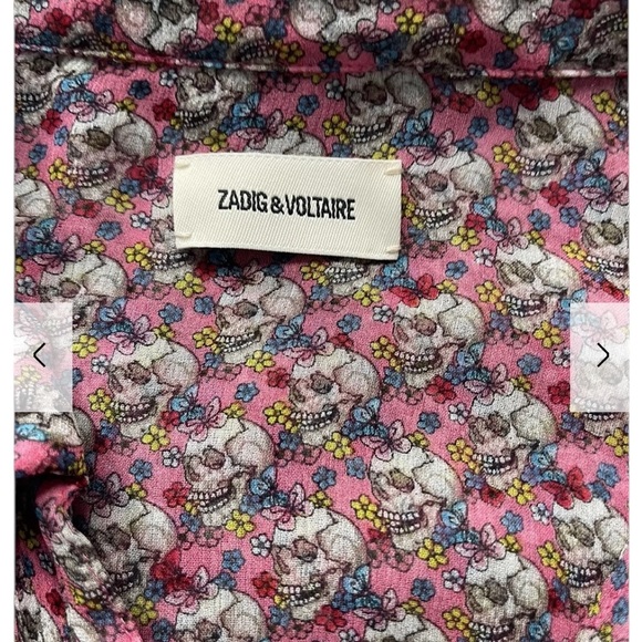 Zadig & Voltaire Y2K Reevas Liberty Skull Candy Dress Size Medium - Picture 4 of 13